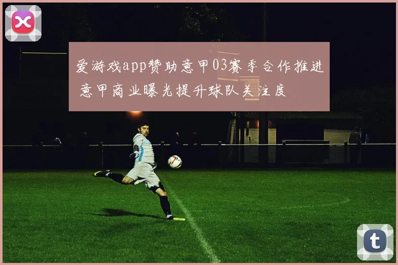 爱游戏app赞助意甲03赛季合作推进 意甲商业曝光提升球队关注度